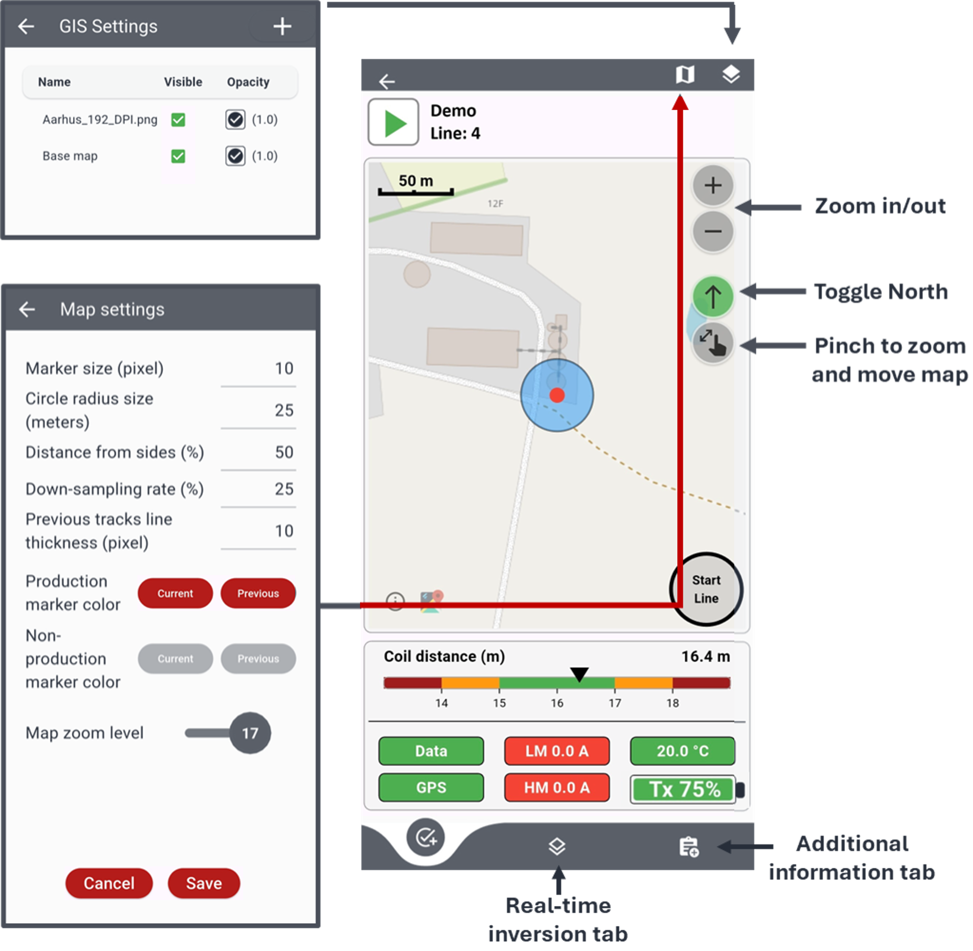 GroundTEM Trek data acquisition and control interface